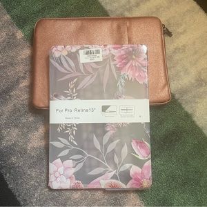 💻 3-Pc Apple Mac Book Pro Retina 13” Shell Protector and Soft Zip-Up Case